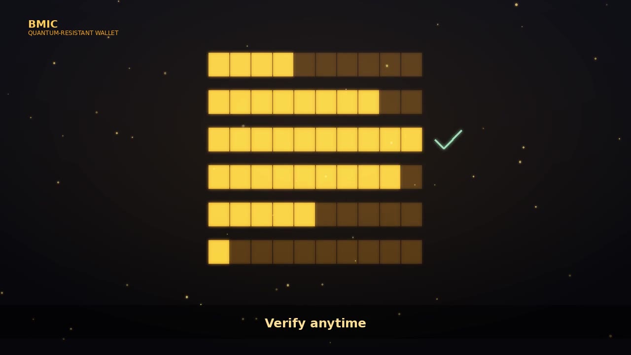 Check the Chain Yourself — BMIC Quantum-Resistant Wallet
