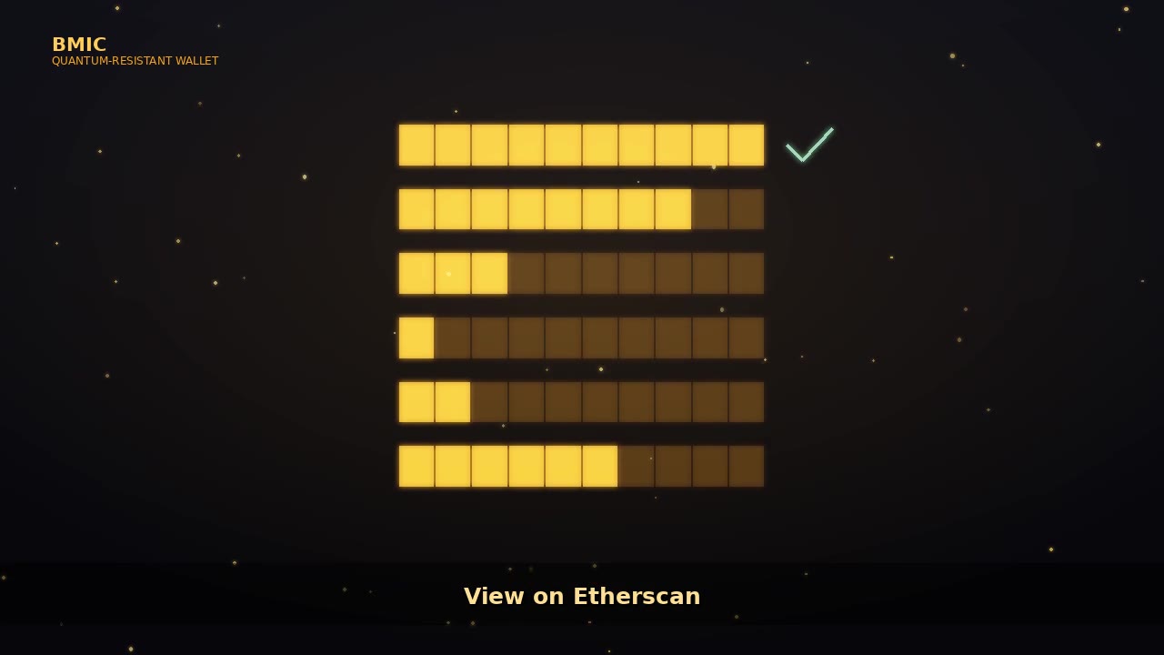 ETH MetaMask On-Chain Purchase — BMIC Quantum-Resistant Wallet