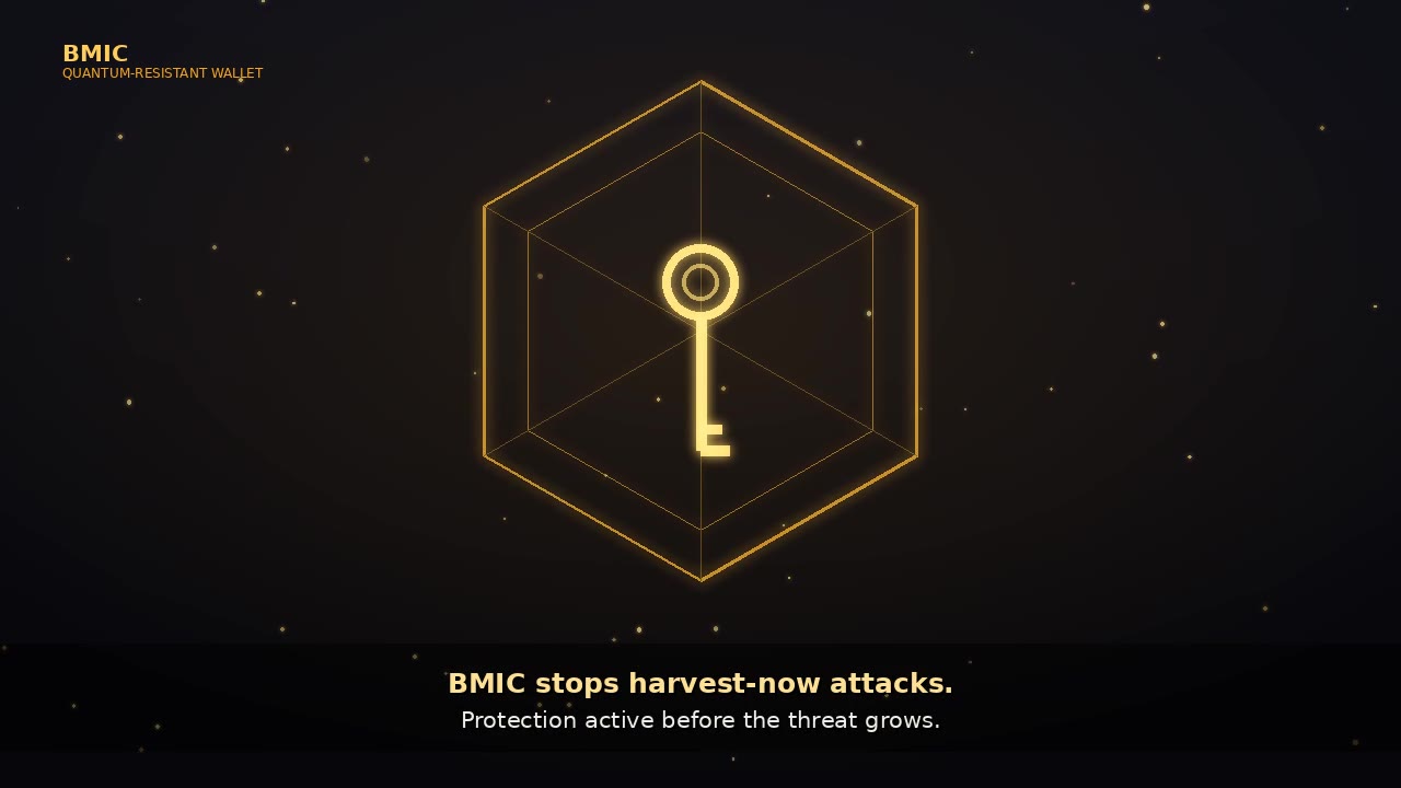 BMIC Quantum-Resistant Wallet: Harvest Now Decrypt Later Risk